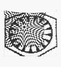 #white #black #abstract #pattern #3d #texture #checkered #illustration #arrow #design #cursor #isolated #flag #pixel #computer #icon #tile #square #symbol #graphic #mouse #concept #perspective Wall Tapestry