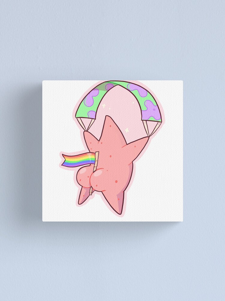 "patrick star butt pride" Canvas Print by cinnamonbuns Redbubble