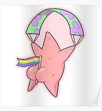 Patrick Star Butt Stolz Poster