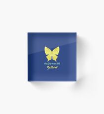 And it was all yellow Acrylic Block