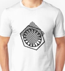 #white #black #abstract #pattern #3d #texture #checkered #illustration #arrow #design #cursor #isolated #flag #pixel #computer #icon #tile #square #symbol #graphic #mouse #concept #perspective Unisex T-Shirt
