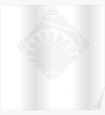 #white #black #abstract #pattern #3d #texture #checkered #illustration #arrow #design #cursor #isolated #flag #pixel #computer #icon #tile #square #symbol #graphic #mouse #concept #perspective Poster