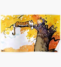 calvin n hobbes sleep Poster