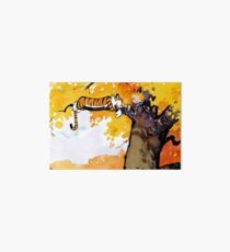 calvin n hobbes sleep Art Board