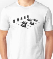Camiseta unisex mezclador de musica