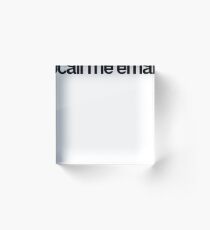 Call Me Ema - Hipster Names Tees Girls Acrylic Block