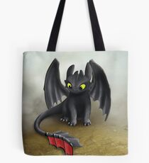 Toothless Dragon inspired from How To train Your Dragon. Tote Bag