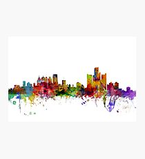Detroit Michigan Skyline Photographic Print