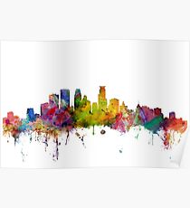Minneapolis Minnesota Skyline Poster