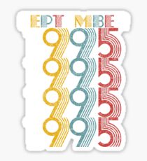 Vintage September 1995 Birthday Gifts Sticker