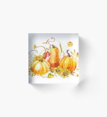 Pumpkins composition Acrylic Block