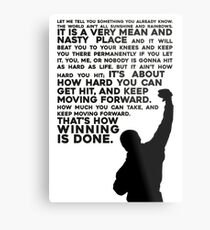 Felsige Motivation Metallbild