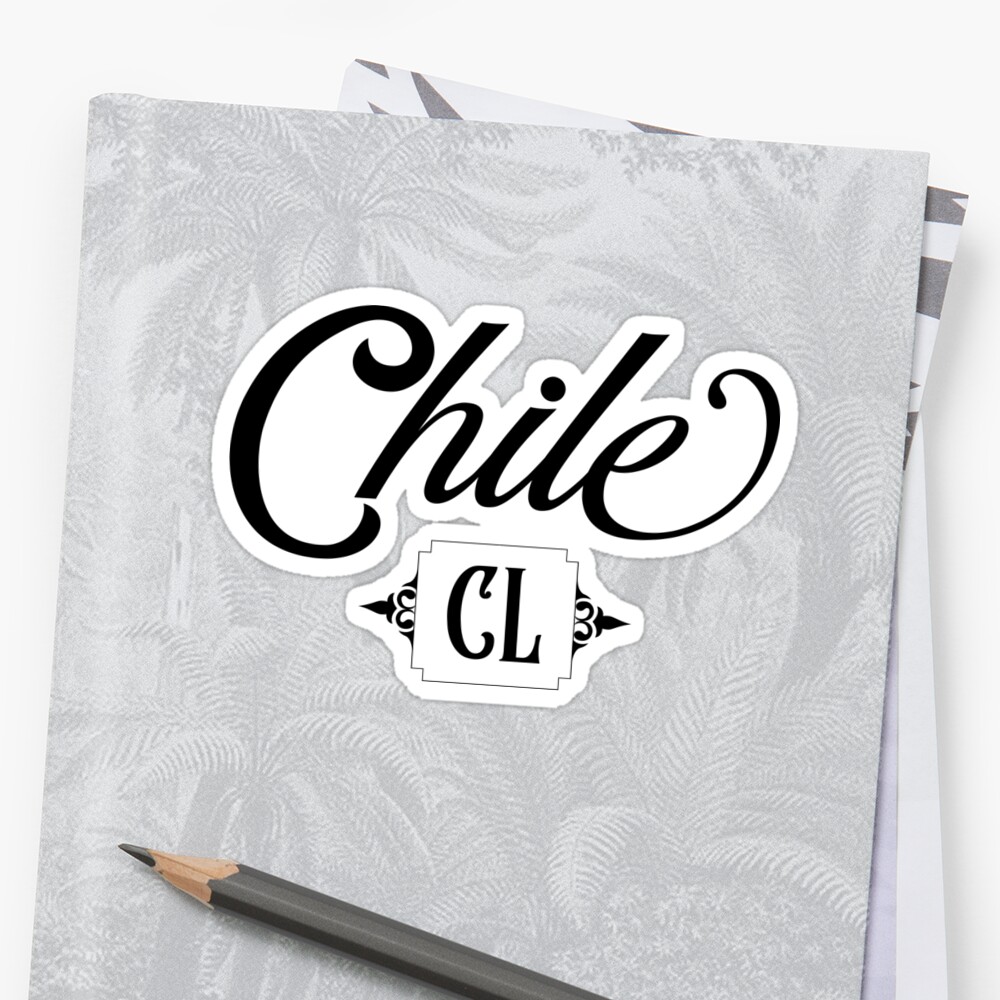 chile-country-code-cl-sticker-by-celticana-redbubble