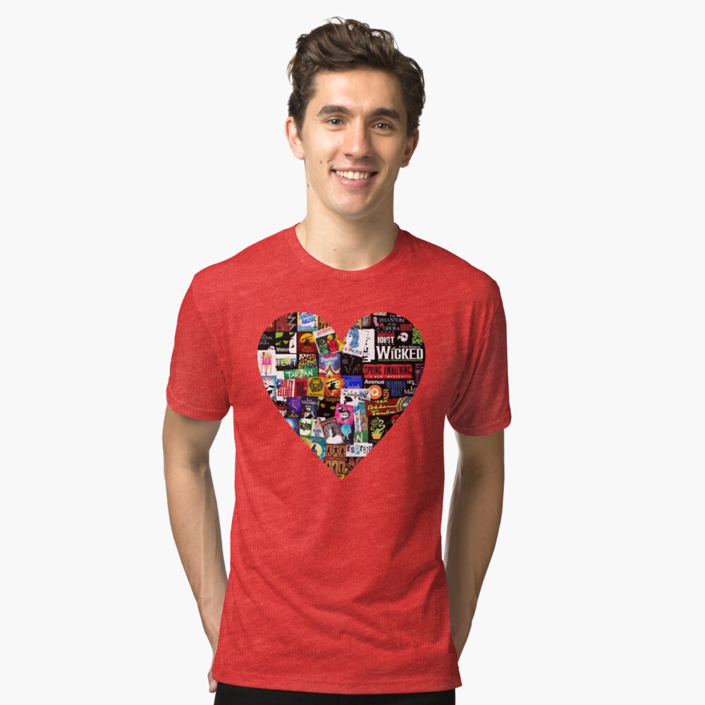 Musicals Collage II Tri-blend T-Shirt