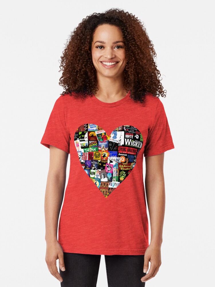 Alternate view of Musicals Collage II Tri-blend T-Shirt