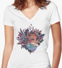 Envoy (Kitsune) Women's Fitted V-Neck T-Shirt
