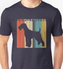 Vintage Retro Airedale Terrier Dog Unisex T-Shirt
