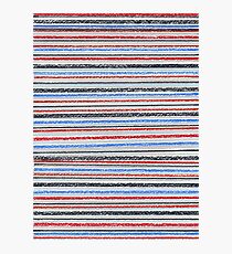 Red black blue Photographic Print