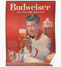 Budweiser Vintage Print Poster