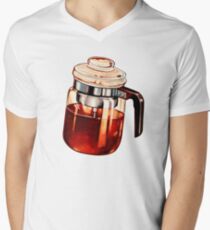 Coffee Percolator Pattern Men's V-Neck T-Shirt