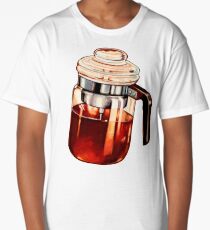 Coffee Percolator Pattern Long T-Shirt