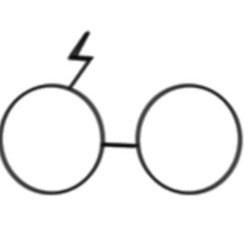 Wizard Bow Glasses & Lightening Bolt 