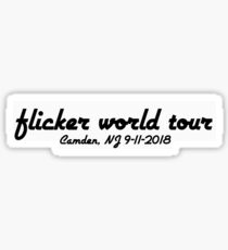 Flicker World Tour w/custom show date - Camden Sticker