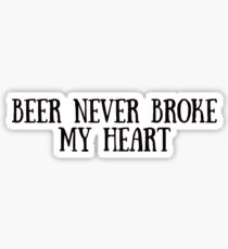 Beer Never Broke My Heart - Luke Combs Sticker