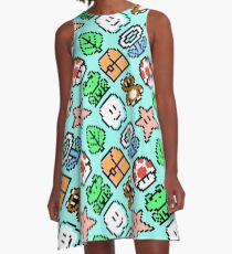 Vestido acampanado Divertido Super Mario Bros. 3 artículos patrón BSL8R