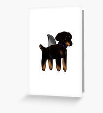 Milo der Dobermann Landshark Grußkarte