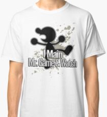 I Main Mr. Game & Watch - Super Smash Bros. Classic T-Shirt