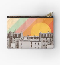 Rainbow Sky Above Paris Studio Pouch