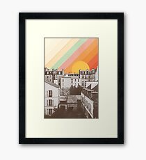 Regenbogen Himmel über Paris Gerahmtes Wandbild