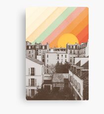 Rainbow Sky Above Paris Canvas Print