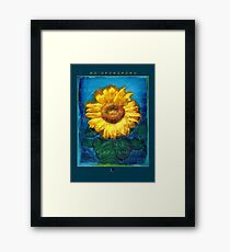 Ho'oponopono Sunflower Cleansing poster Framed Print