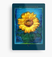 Lienzo metálico Ho'oponopono Sunflower Cleansing poster