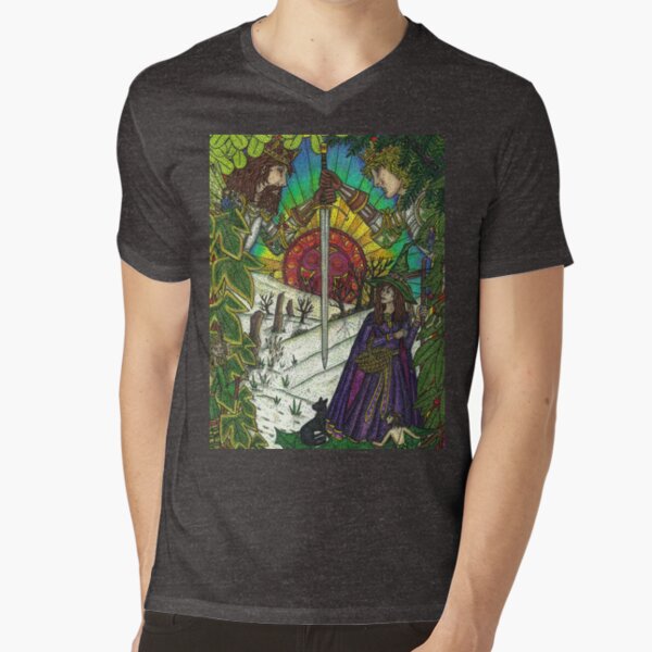 New, Yule Card, 2011 V-Neck T-Shirt
