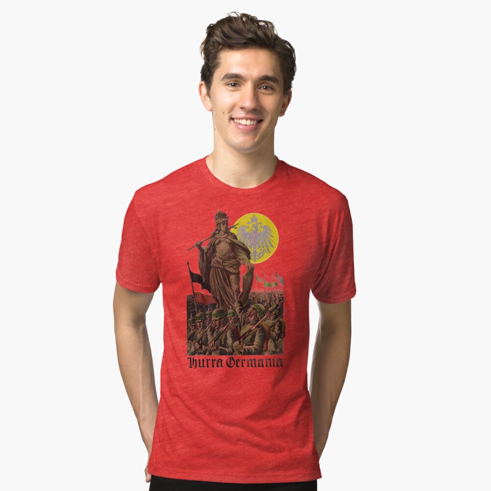 Germania encouraging soldiers.. 1914 Tri-blend T-Shirt