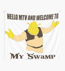 MTV WELCOME TO MY SWAMP SHREK Tapestry