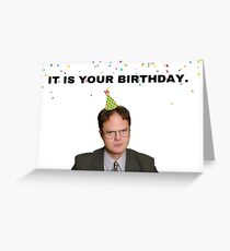 Das Büro, Es ist dein Geburtstag, Dwight Schrute, Geschenke, Geschenke, Ideen Grußkarte