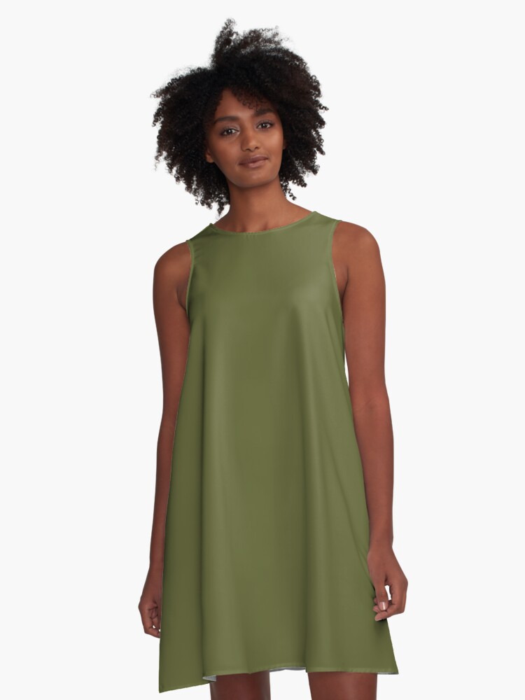 dark moss green dress