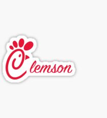 chick fil a clemson Sticker
