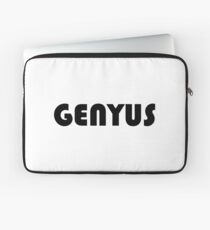 Genyus Tshirt T-Shirt Parody Humorous Genius Laptop Sleeve