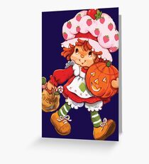 Strawberry Shortcake Retro 80s 1980s Halloween Trick or Treat Costume Greeting Card