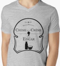 Crème de la Crème a la Edgar V.2 Men's V-Neck T-Shirt