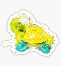 Pegatina Turtle leatherback turtle glowing Art