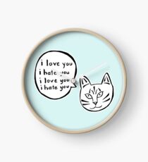 I love you I hate you Clock