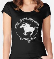crazy young 2018 neil hotse bebas Women's Fitted Scoop T-Shirt