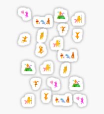 Scatter Inspired Silhouette Sticker