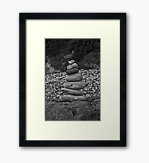 Geological Balance Framed Print